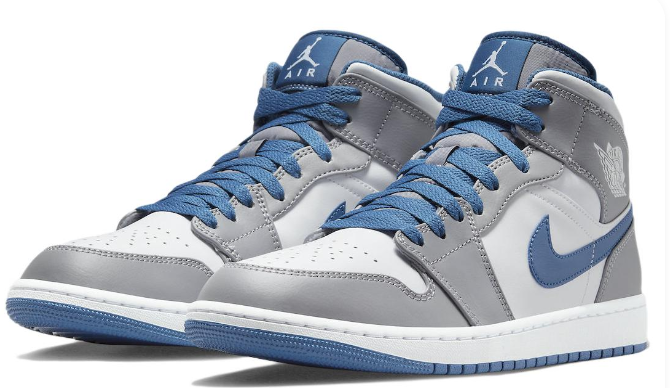 Air Jordan 1 Mid ‘Cement Grey / True Blue’ – DQ8426-014