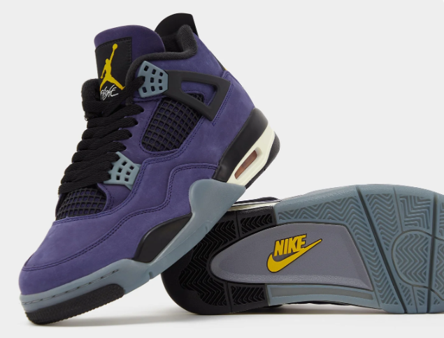 Air Jordan 4 Retro 'Lakeshow' – Purple/Yellow