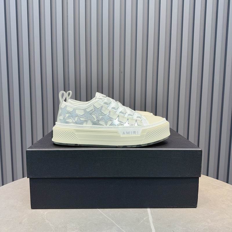 AMIRI Stars Court — White / Silver