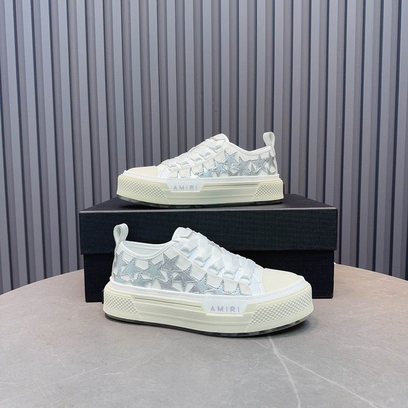AMIRI Stars Court — White / Silver