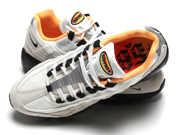 Nike SB FC Pack Air Max 95 'Sail/Black/Laser Orange' – IQ8395-100